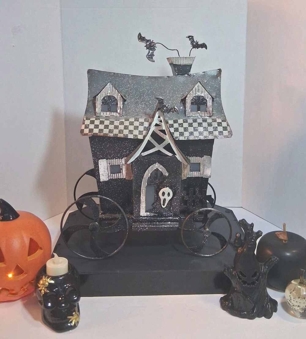 Haunted House Forest Carriage By Zaer LTD. Co.w/ Interior Light-WORKS Halloween